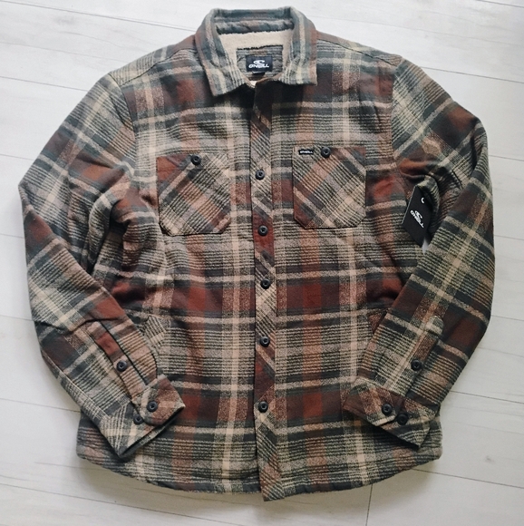 O'Neill NEW Eugene Sherpa Lined Jacket - Picture 1 of 9